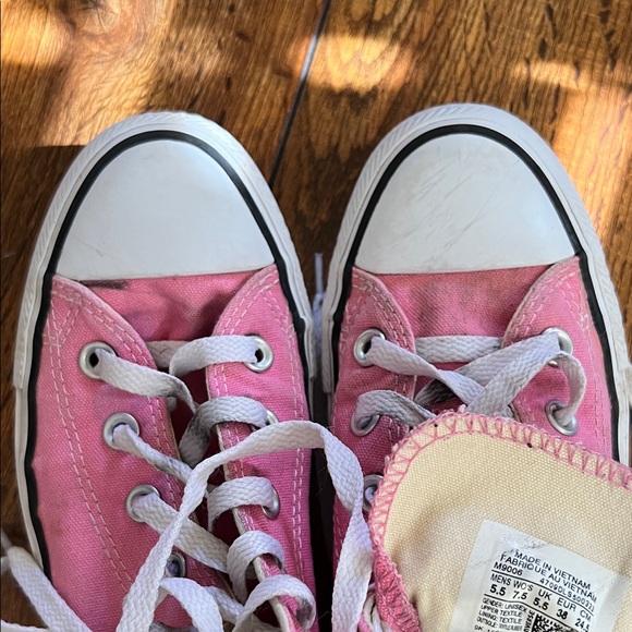 Converse  Pink Canvas Sneakers - Picture 5 of 5